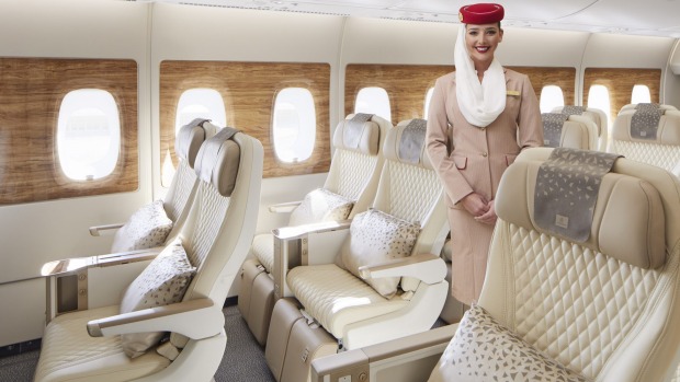 Emirates premium economy presentó el nuevo superjumbo Airbus A380