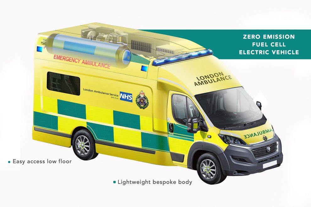 Ulemco revela la primera ambulancia impulsada por hidrógeno