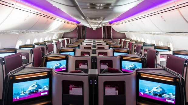 Se presentan los asientos de clase ejecutiva del Boeing 787-9 Dreamliner de Qatar Airways