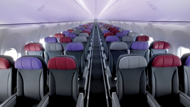 Clase Turista de Virgin Australia: Introdujo la nueva tarifa económica "solo asiento" sin lujos Economy Lite