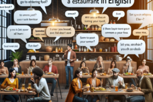 expresiones para ordenar comida en un restaurante en inglés