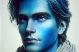 personaje de blue