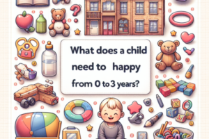 ¿Qué necesita un niño para ser feliz de 0 a 3 años?