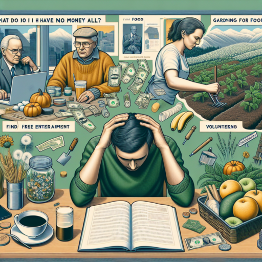 ¿Qué puedo hacer si no tengo nada de dinero?