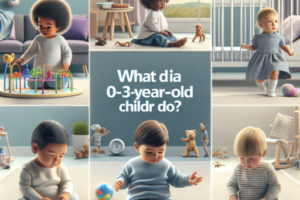 ¿Qué hacen los niños de 0 a 3 años?